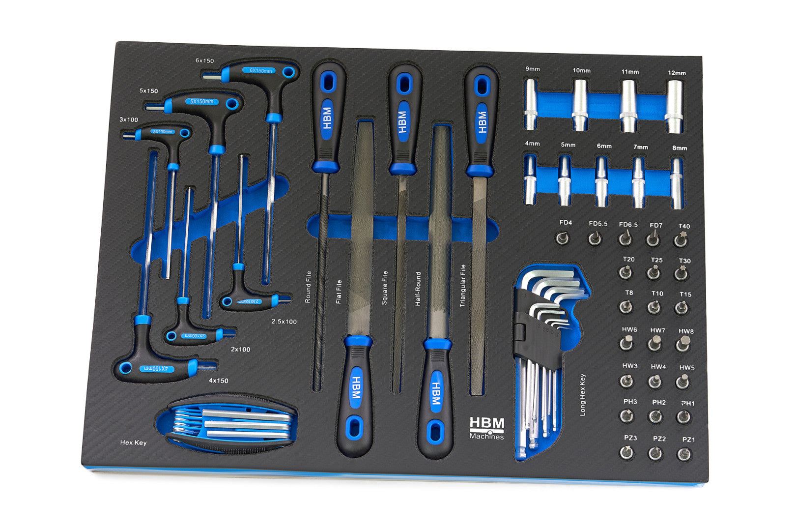 Carrello completo di attrezzi set 196 pezzi con 7 cassetti 5 scomparti e ruote da officina Carbon premium Olanda