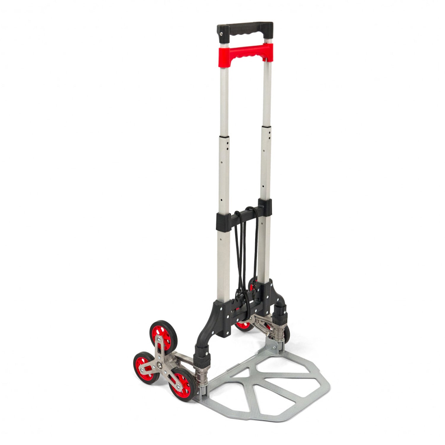 Carrello per scale portapacchi pieghevole 75kg pneumatici maniglie ergonomiche, carrellino montacarichi con ruote portatutto, carrelli a mano saliscale in acciaio, trasloco porta sacchi, trasporto carichi pesanti, Hbm