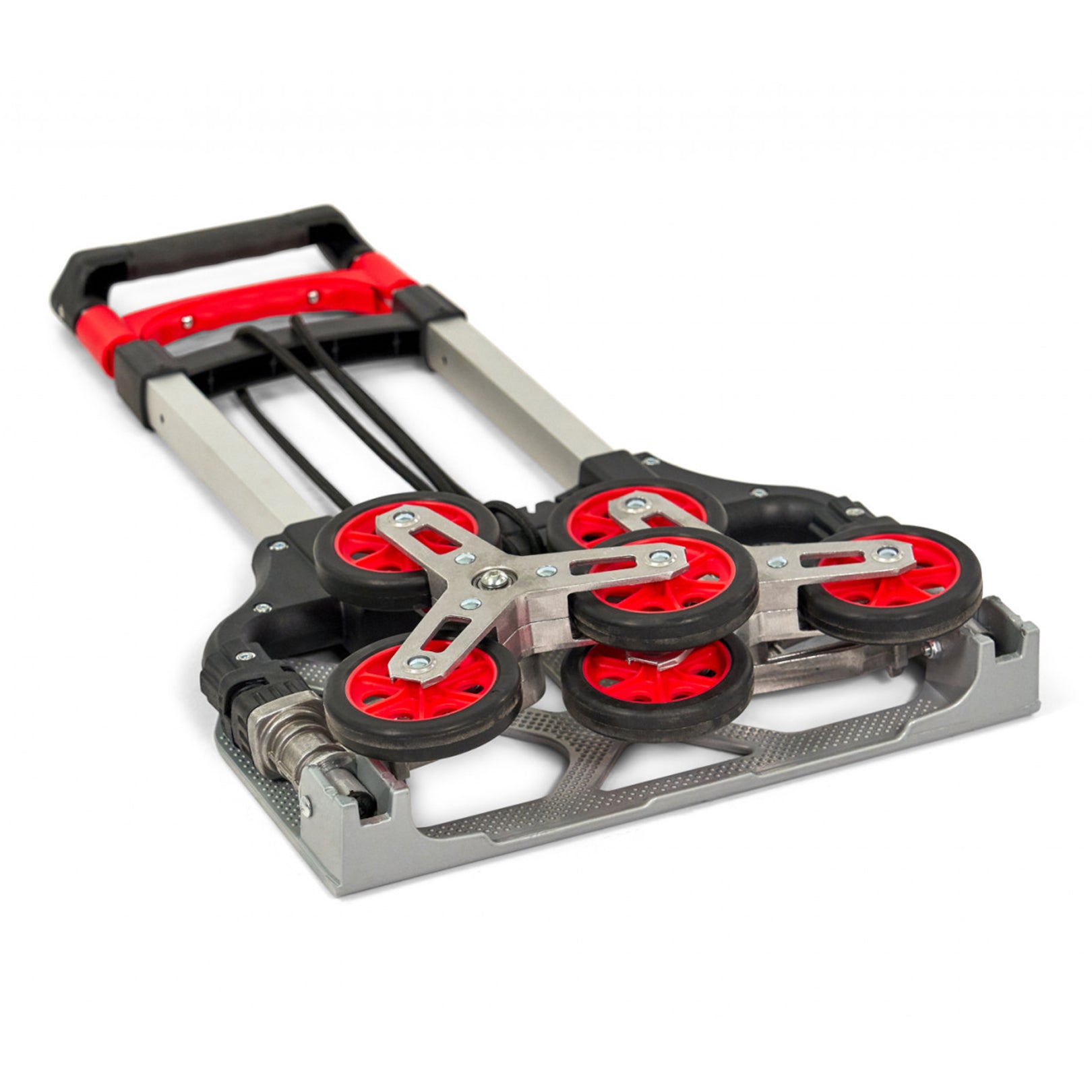 Carrello per scale portapacchi pieghevole 75kg pneumatici maniglie ergonomiche, carrellino montacarichi con ruote portatutto, carrelli a mano saliscale in acciaio, trasloco porta sacchi, trasporto carichi pesanti, Hbm