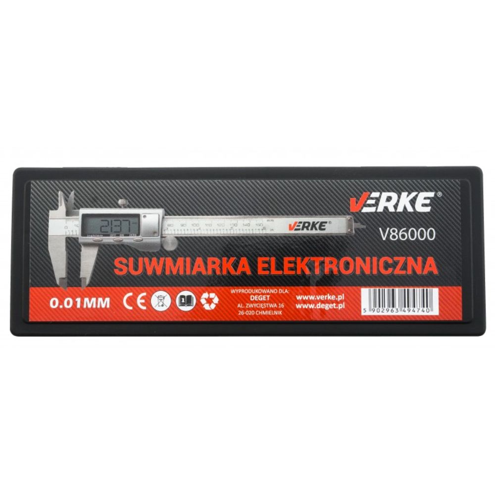 Calibro digitale elettronico ad alta precisione calibri 0.02 mm in acciaio inox 150mm con asta piatta e display lcd micrometro digitale professionale per misurazione esterne, interne, profondità e di passo Geko