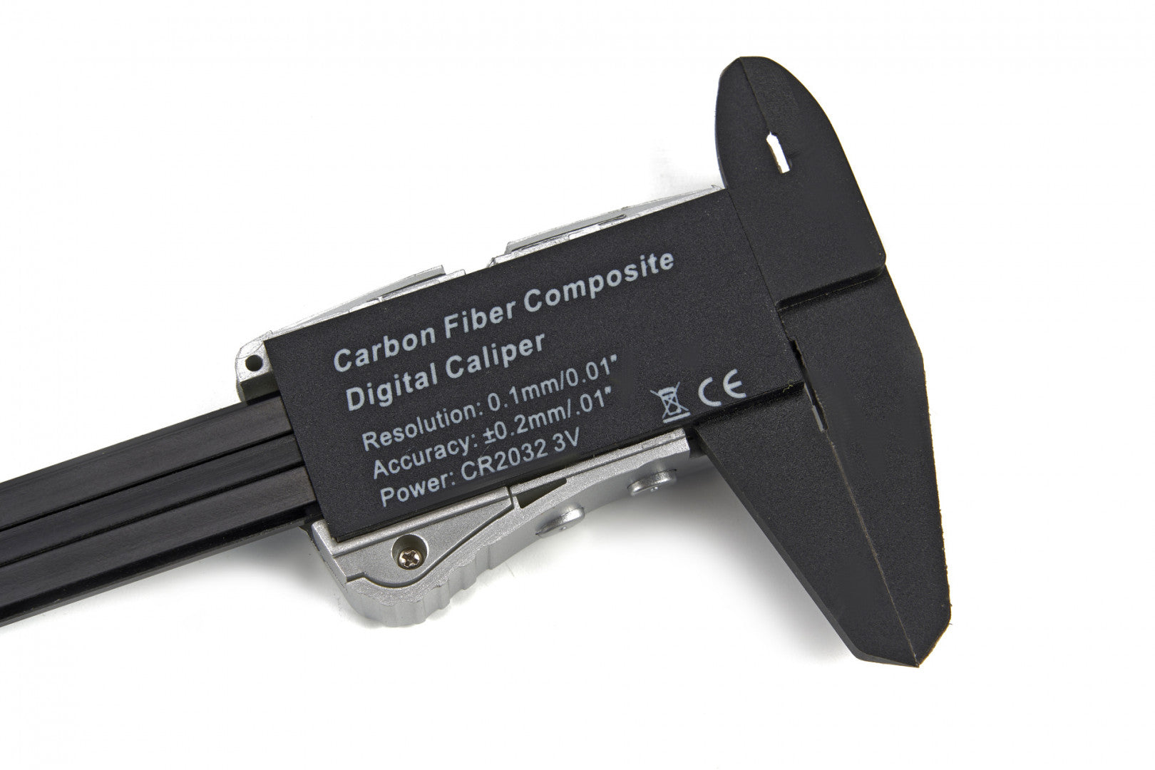 Calibro digitale elettronico in fibra di carbonio 150mm con asta piatta e display lcd micrometro digitale professionale per misurazione esterne, interne, profondità e di passo Hbm