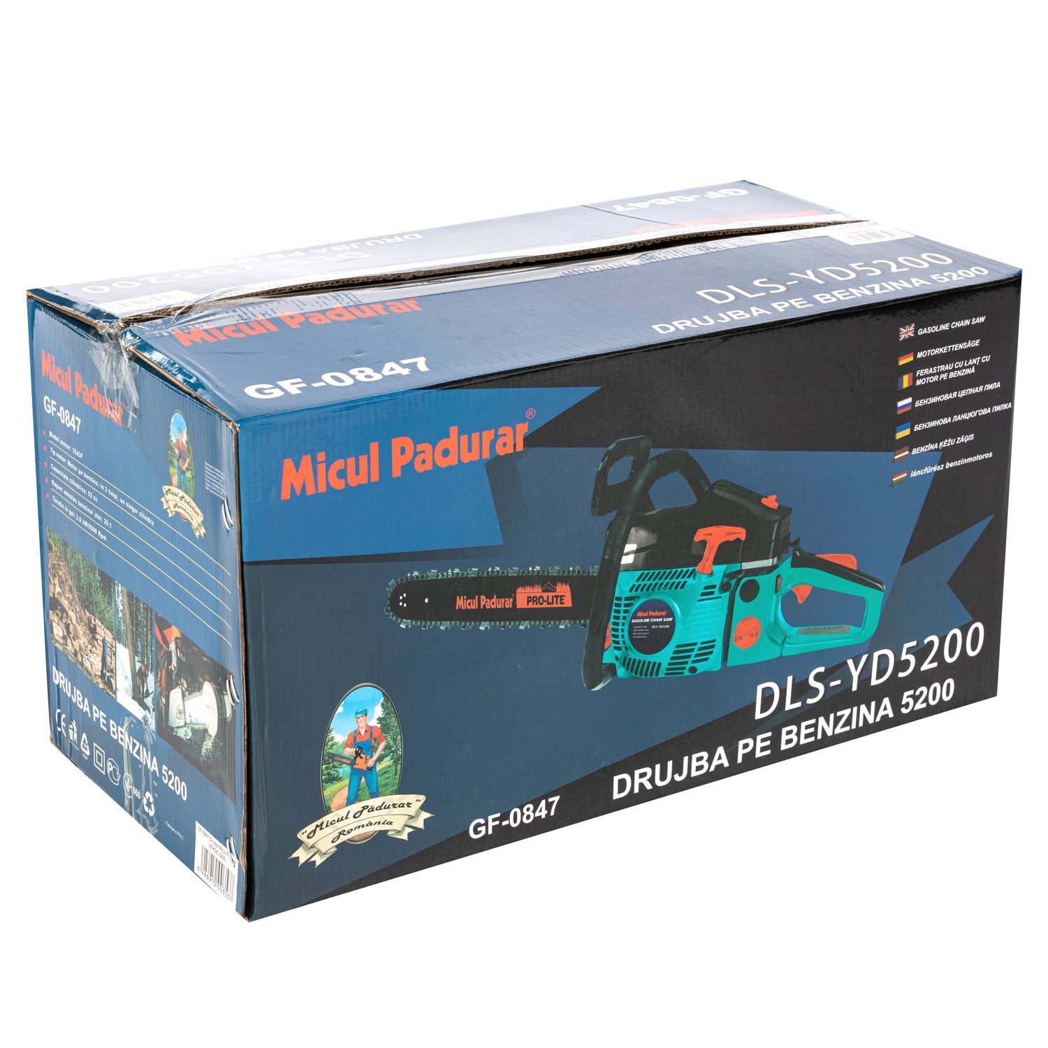 Motosega a scoppio 5200 2.7CP Micul padurar verde