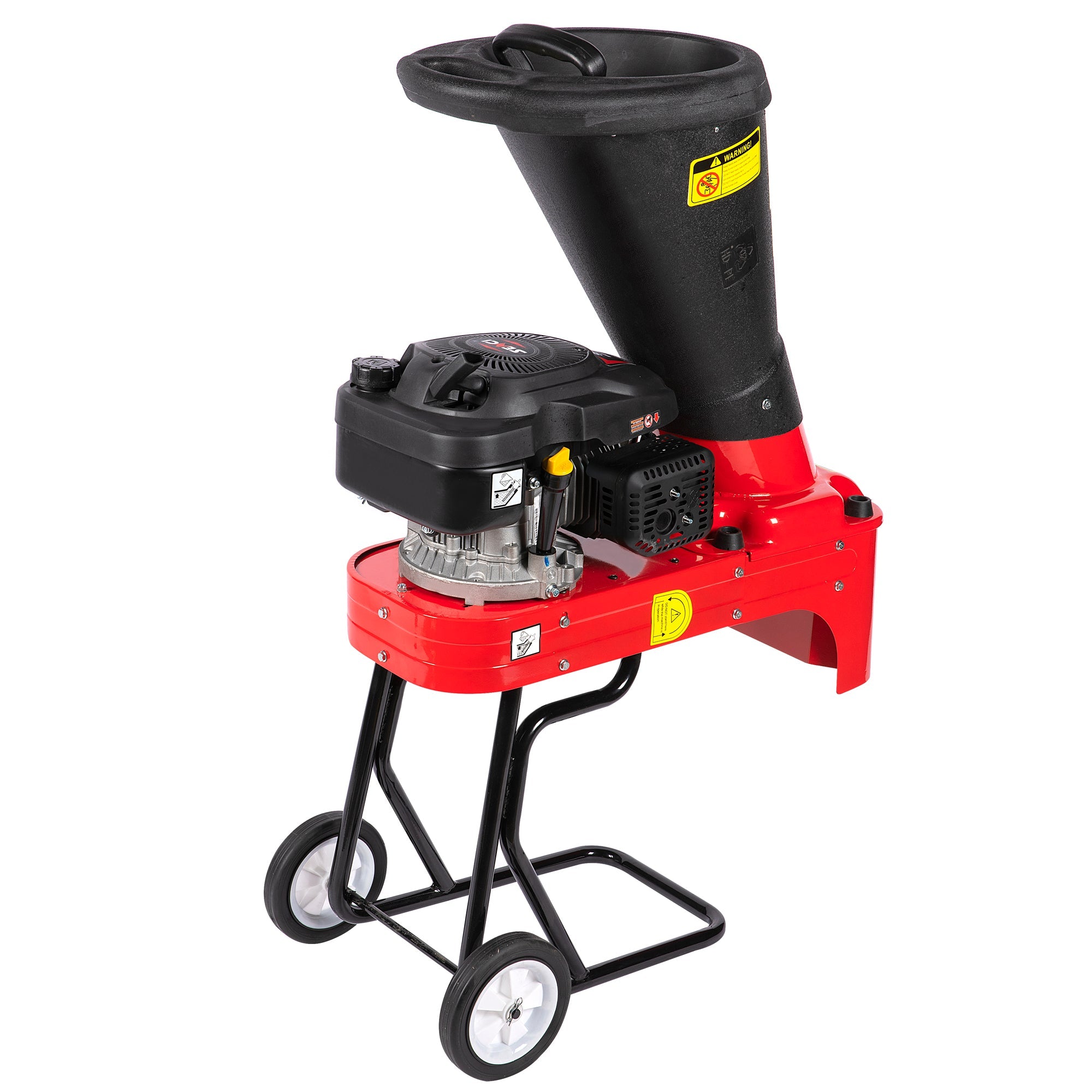 Trituratore per rami e tronchi a benzina ,biotrituratore a scoppio,cippatore rami, 5 HP, da hobby