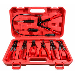 Set pinza fascette auto, stringitubo per riparazione auto, kit pinze per fascette e morsetti impianti auto 9 pezzi Gebo Tools