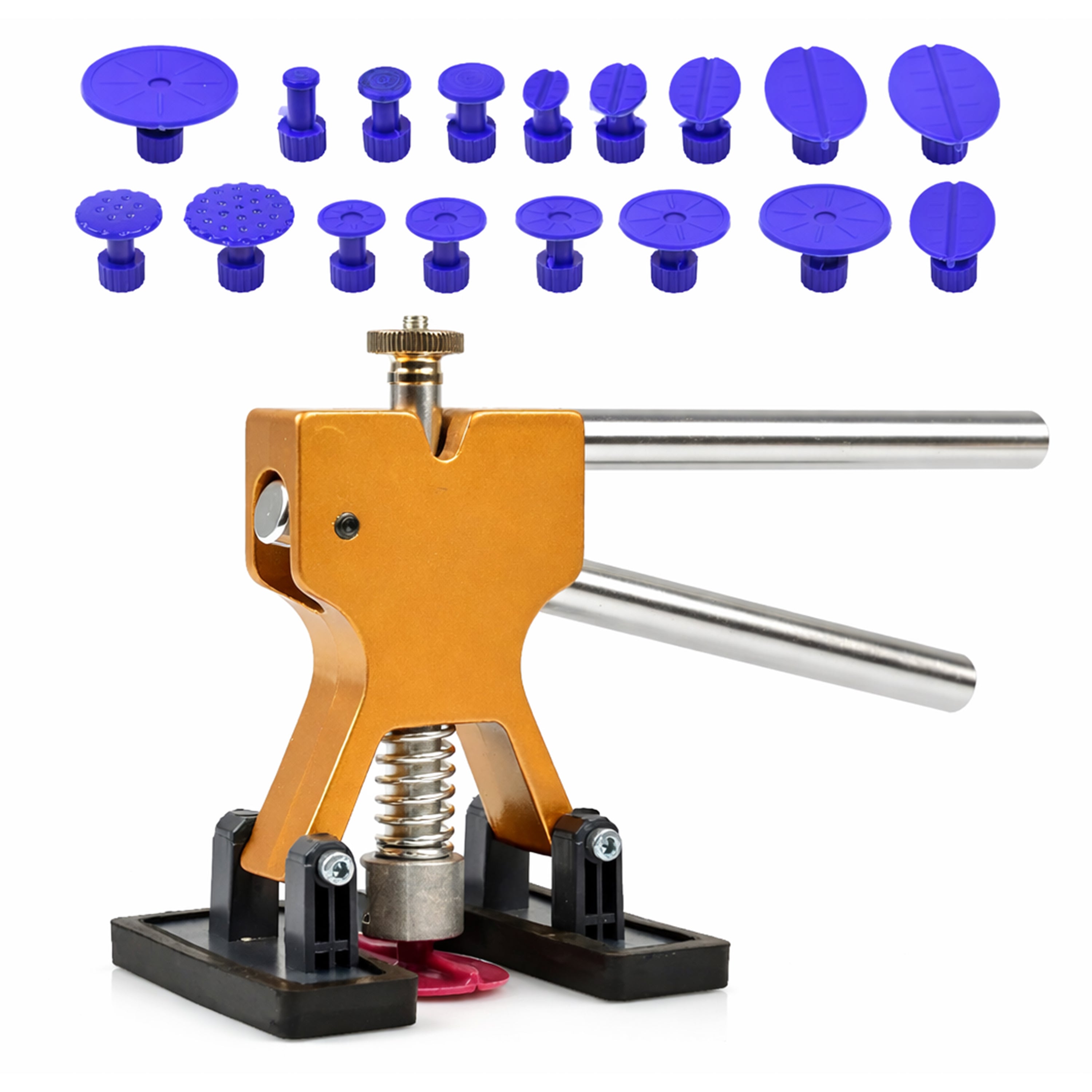 Kit tirabolli ventosa carrozzeria, ripara ammaccature auto da grandine con  18 ventose Gebo Tools
