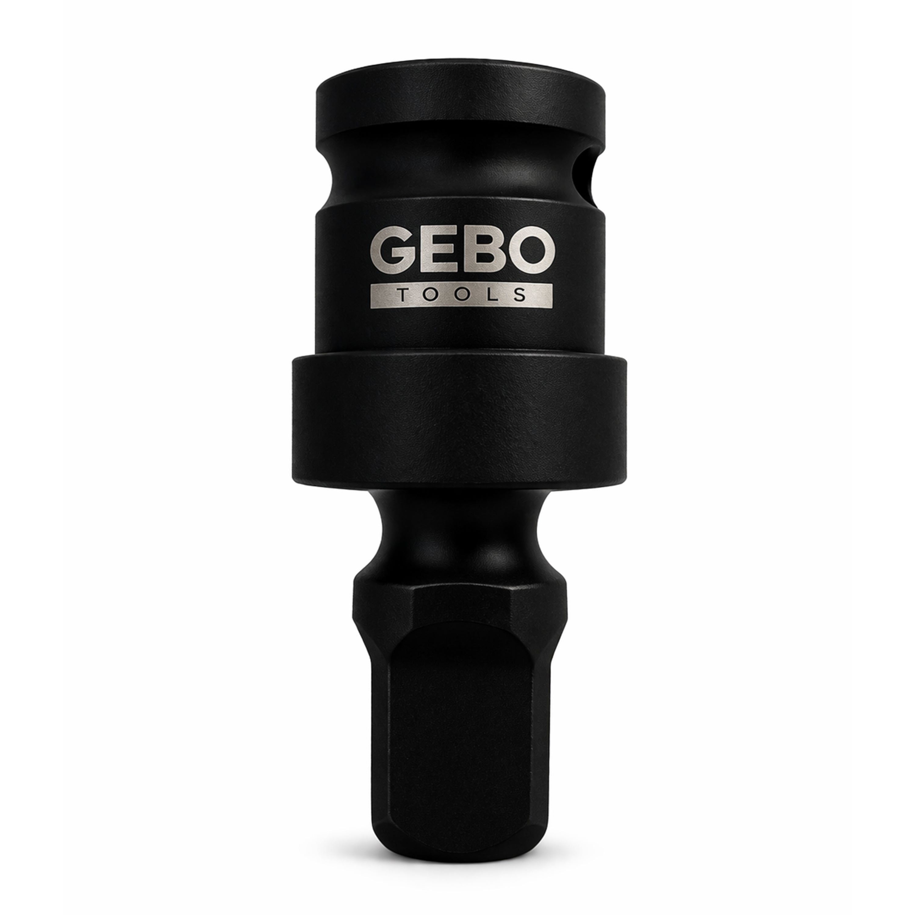 Adattatore presa a impatto snodo-giunto cardanico sferico per chiavi a bussola 1/2" pollici Gebo Tools attacco avvitatori per trapano