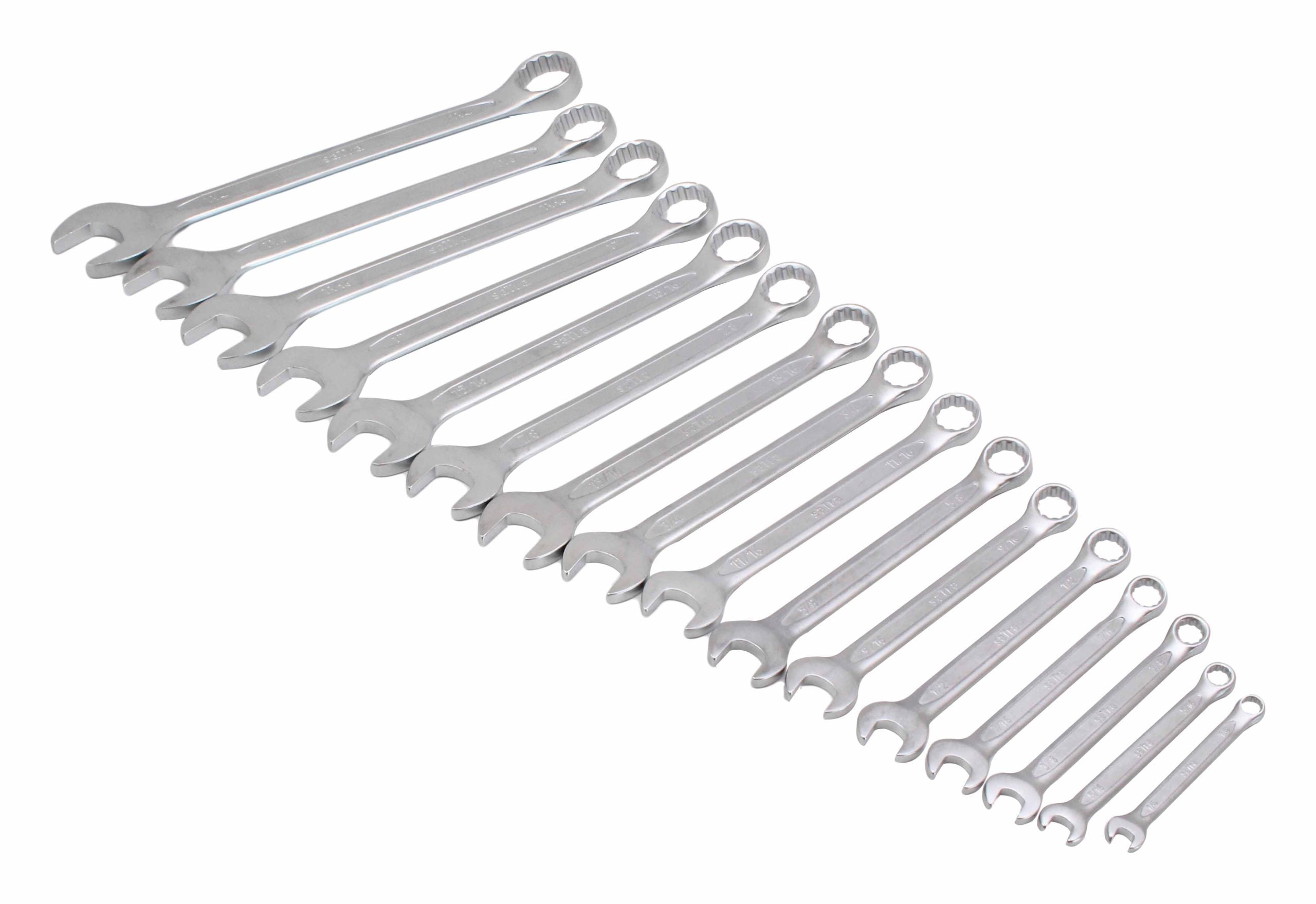 Set chiavi combinate 16 pezzi, in pollici