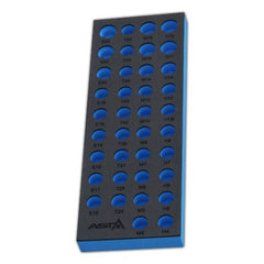 Modulo per carrelli portautensili vuoto, schiuma espansa, schiuma a forma di cubo, inserto per attrezzi inserti bit e chiavi a bussola, 39 x 14 cm
