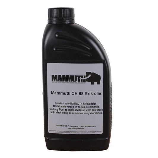 Olio idraulico Mammuth,olio lubrificante per carrelli elevatori, spaccalegna, pompe idrauliche 1 litro