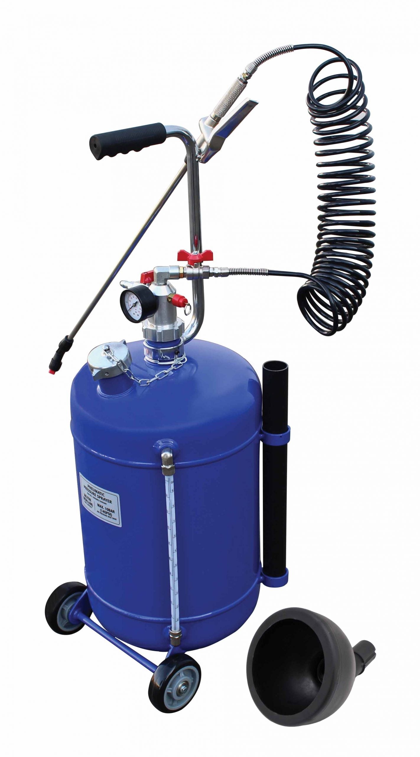 Pompa a pressione pneumatica professionale per sogffiaggio 30 l Asta