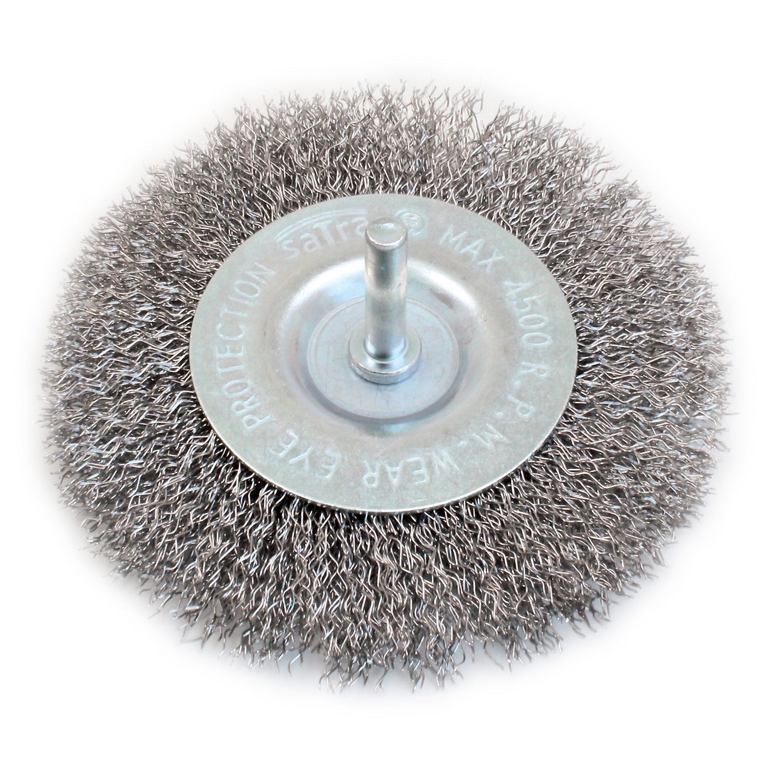 Spazzola metallica circolare per trapano, pulire ruggine tubi fori, codolo, diametro 25 × 6 mm