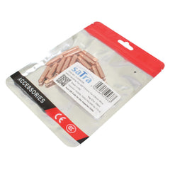 Kit per ugelli saldatore MIG con punte di contatto, set di punte di contatto per ugelli per saldatura MIG/MAG, M6, lunghezza 25 mm, 20 pezzi