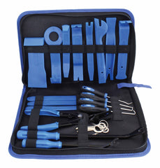 Leve plastica smontaggio auto, 24pcs kit smontaggio pannelli auto con strumento di smontaggio del dispositivo fissaggio aggiornamento, utilizzato per smontare pannello interno auto radio, kit di montaggio autoradio