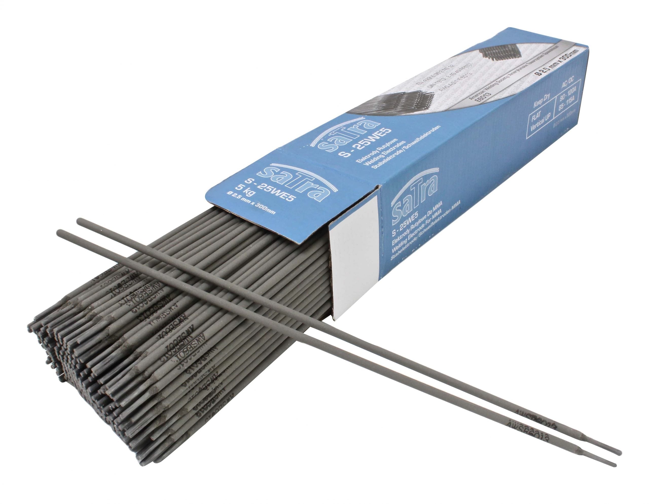 Elettrodi rutili, elettrodi rutilici, asta per saldatura ad arco, 2,5 × 300 mm 5 kg Satra