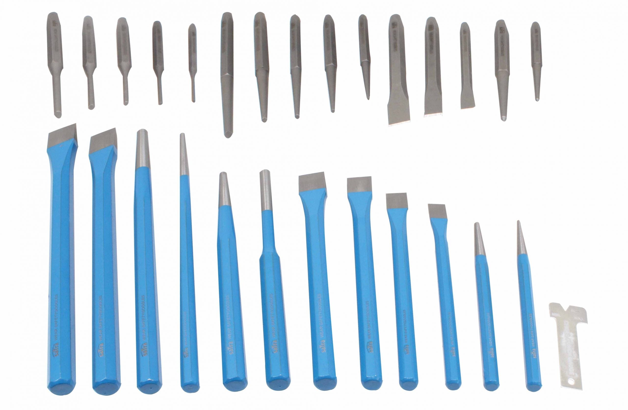 Set di punzoni e scalpelli, 28 pezzi