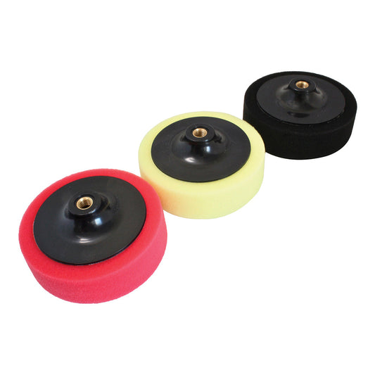 Set di spugne per lucidatura in microfibra, pad per cere, polish, detergenti e sigillante vernice, alternativa a lucidatrice, lucidatura, lucidatrice eccentrica, 150 mm