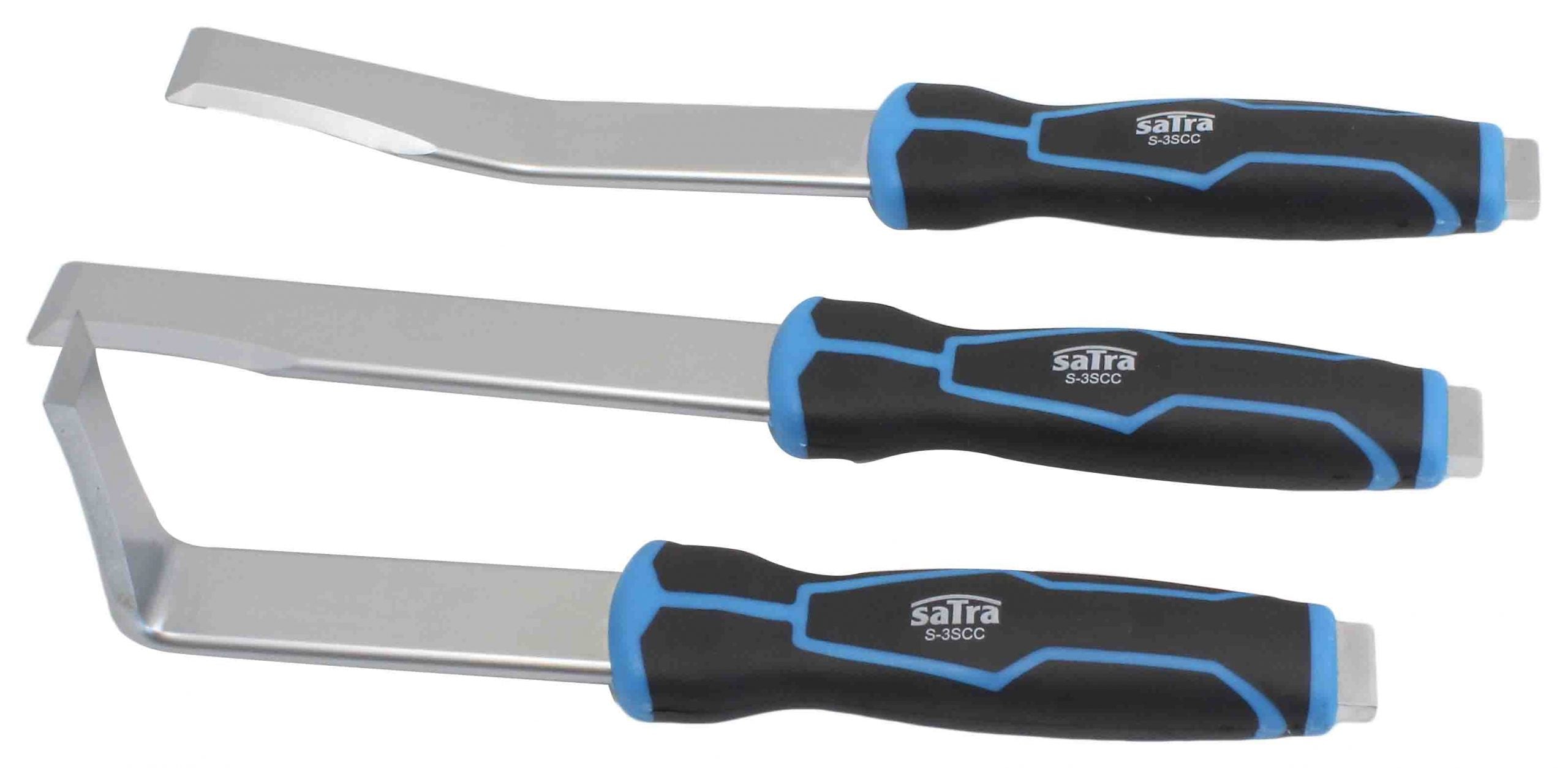 Set di scalpelli per carrozzeria, 3 pezzi Satra