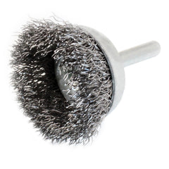 Spazzola metallica per trapano con diametro 65 × 6 mm