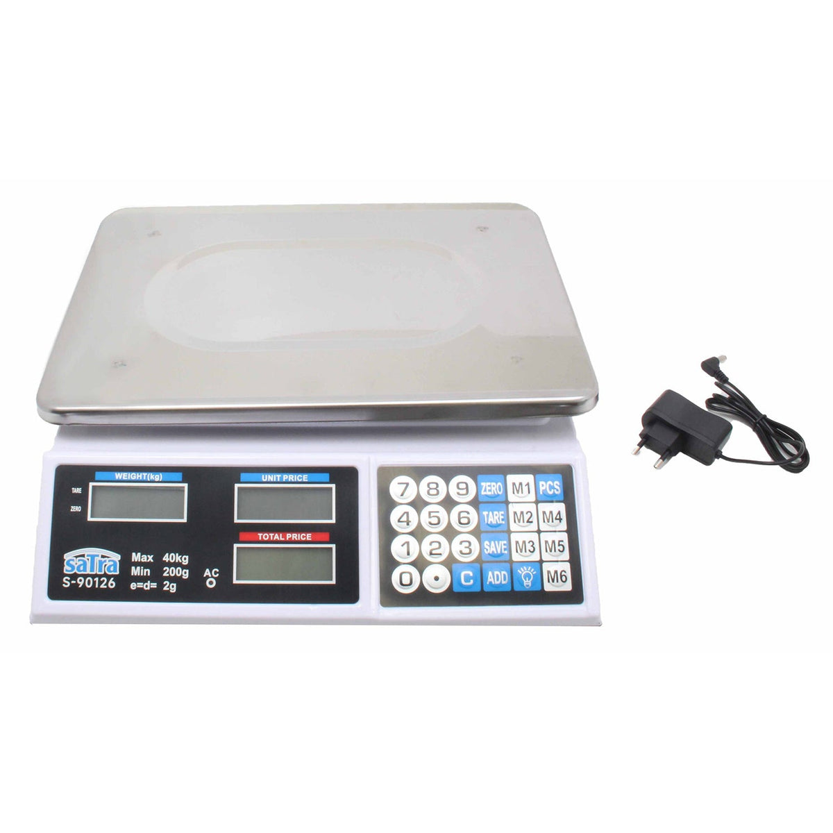 Bilancia elettronica con display LCD 200 g, 40 kg Satra