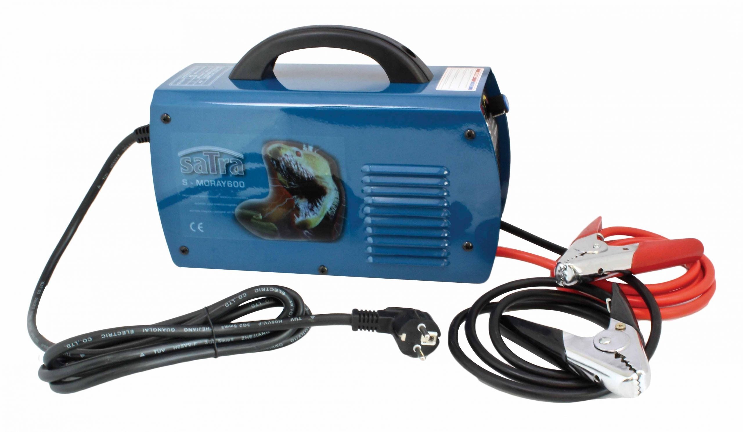 Caricabatterie portatile 5–80 A Satra avviatore di emergenza 550 A con cavi di avviamento per auto e moto