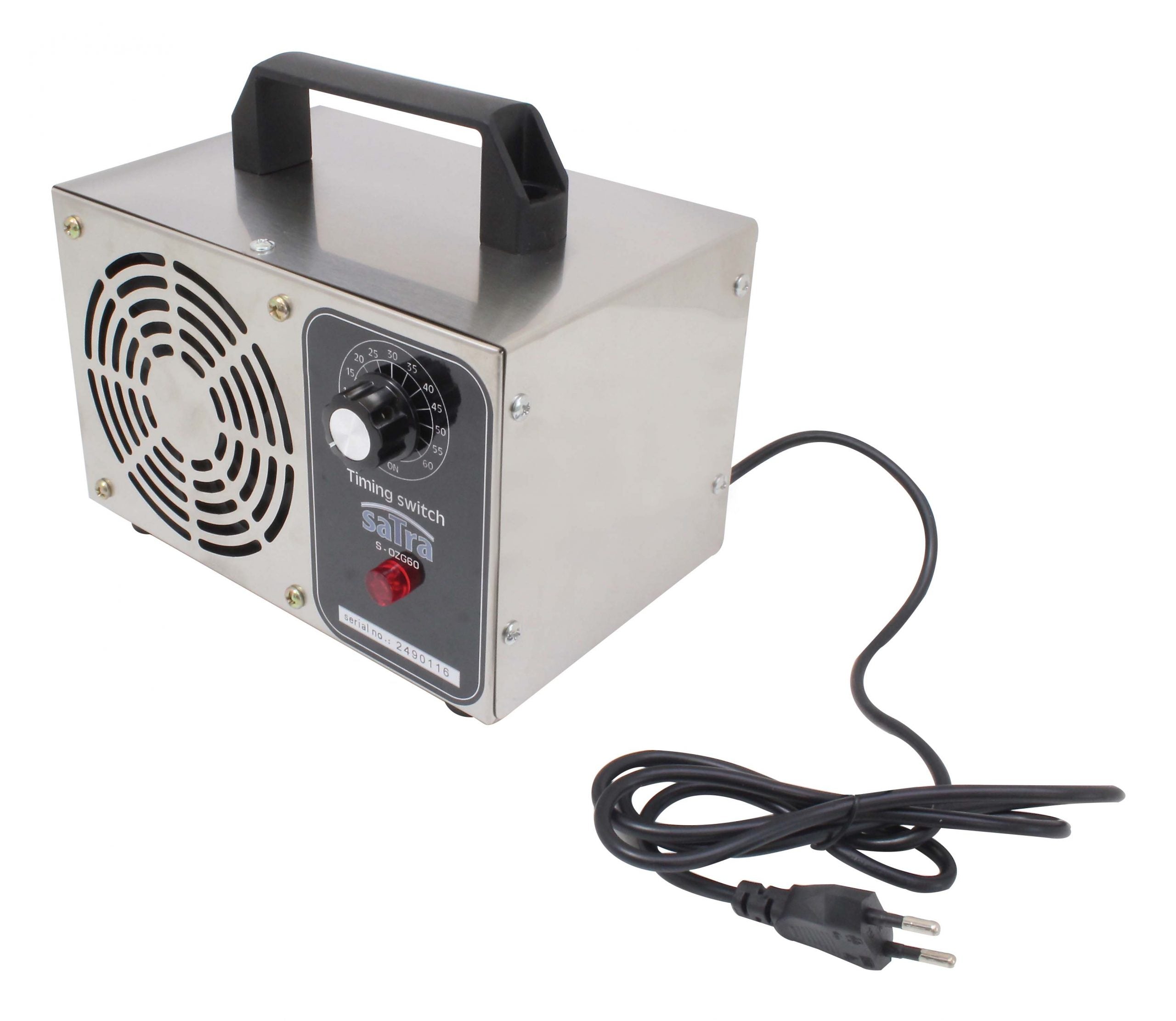 6000 mg/h generatore di ozono portatile, industriale ozonizzatore purificatore d'aria ozono con timer, macchina ozono odor remover, purificatore d'aria per auto, abitazioni, uffici, garage, fumo e animali domestici, Satra