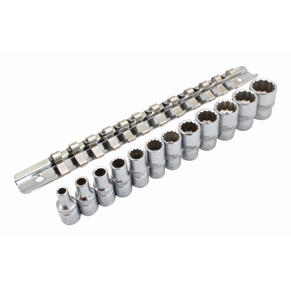 Set di bussole a bussola 12 pezzi set di bussole 1/4", acciaio Cr-V