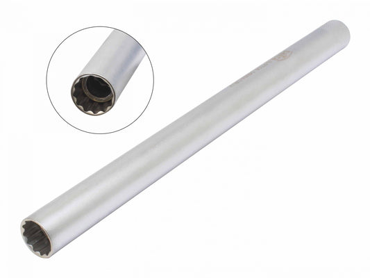 Chiave a bussola magnetica per candele-candelette di accensione extra lunga con magnete, 3/8" 14 mm, lunghezza 250 mm, poligonale