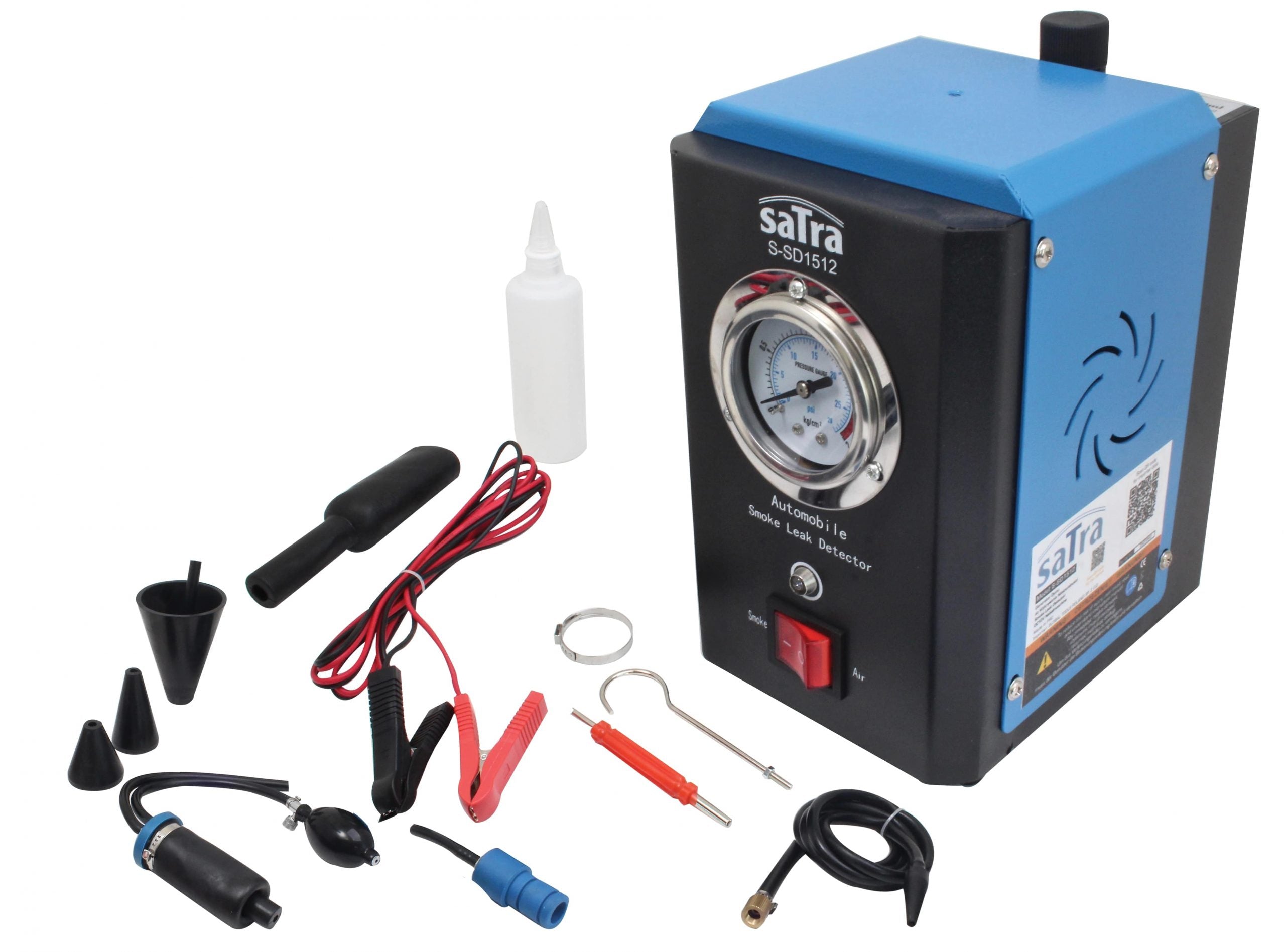 Generatore di fumo , tester di tenuta per rilevamento perdite circuiti auto , rilevatore di perdite fumo per auto con accessori Asta