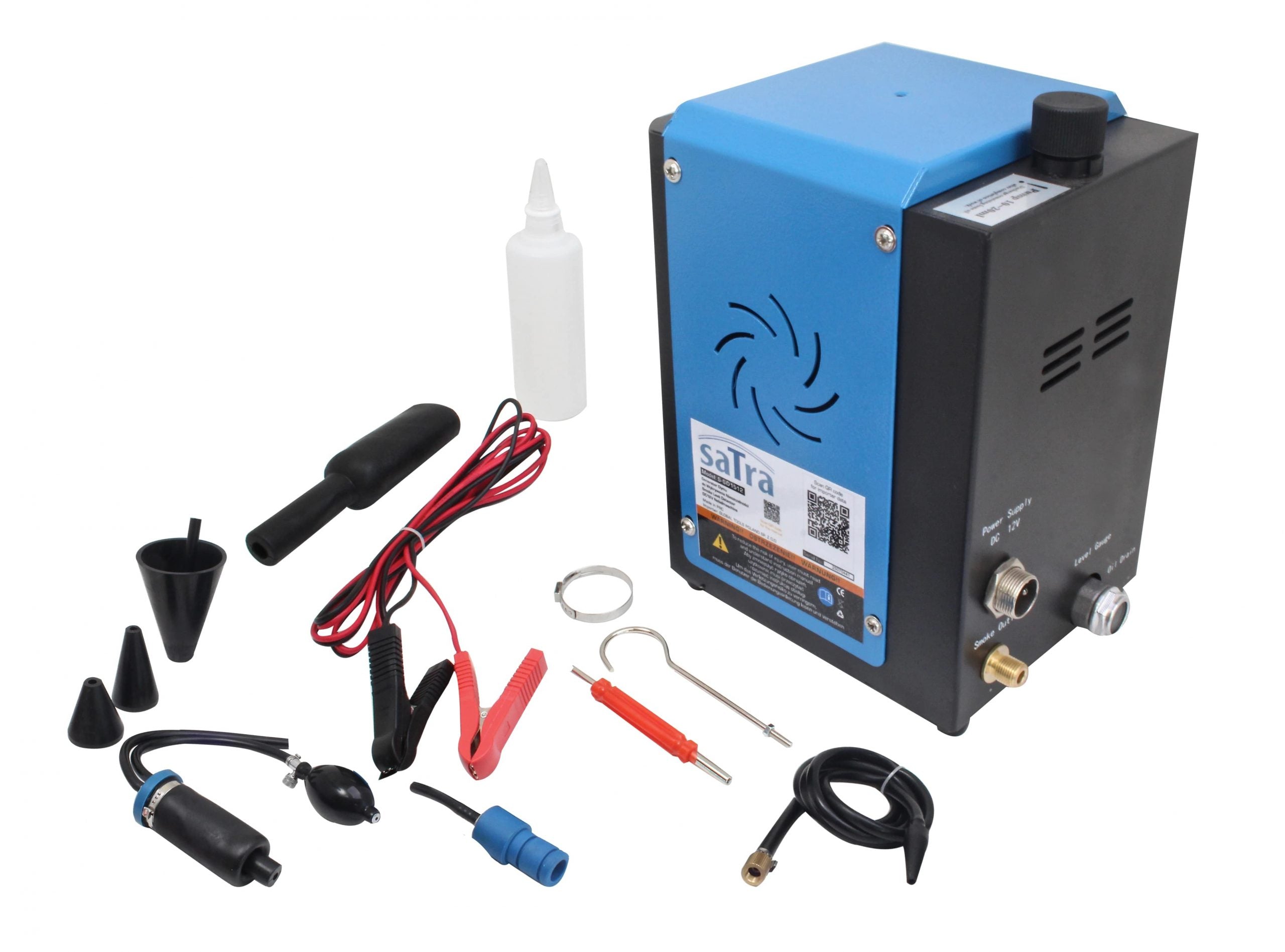 Generatore di fumo , tester di tenuta per rilevamento perdite circuiti auto , rilevatore di perdite fumo per auto con accessori Asta