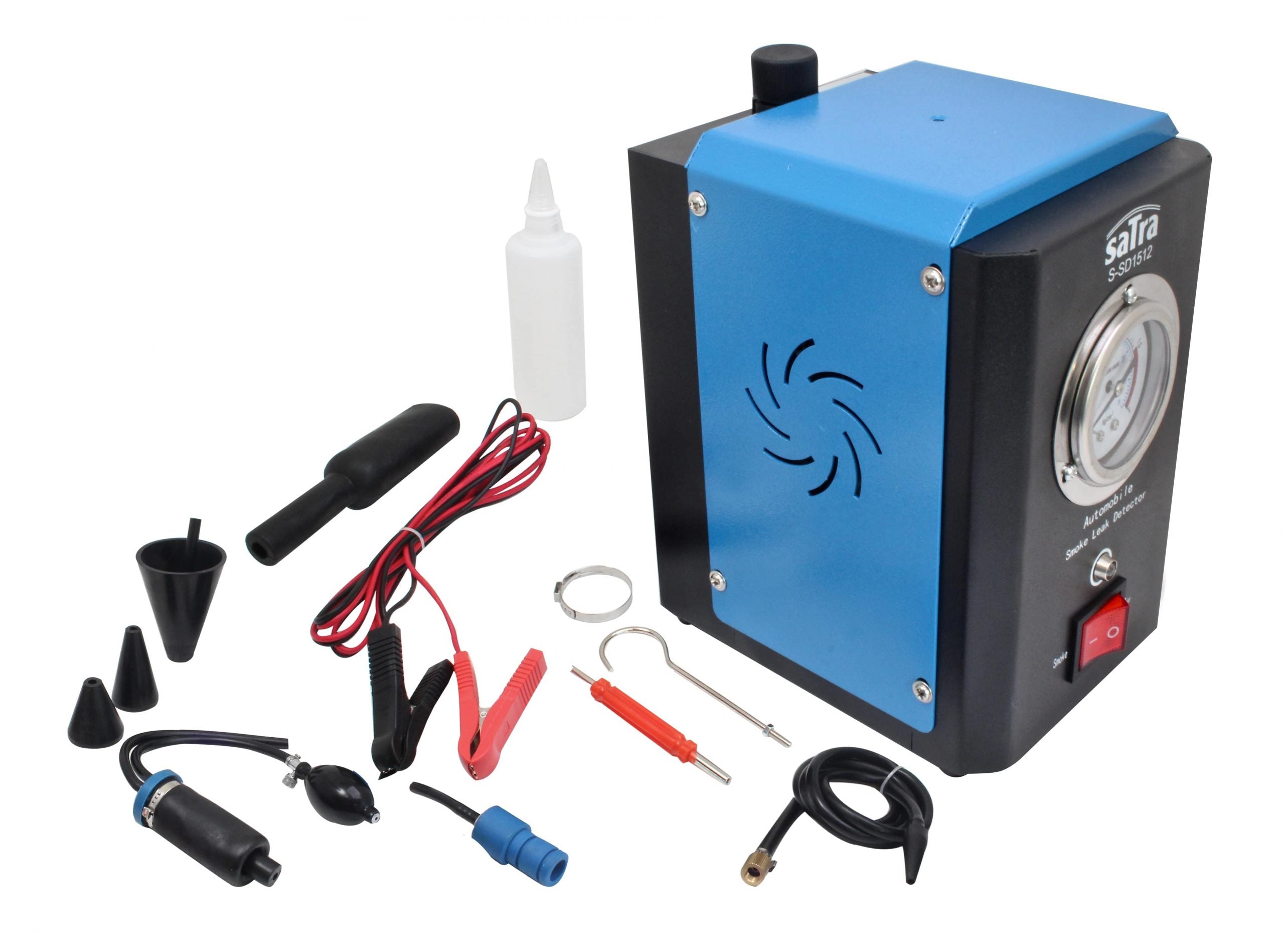 Generatore di fumo , tester di tenuta per rilevamento perdite circuiti auto , rilevatore di perdite fumo per auto con accessori Asta