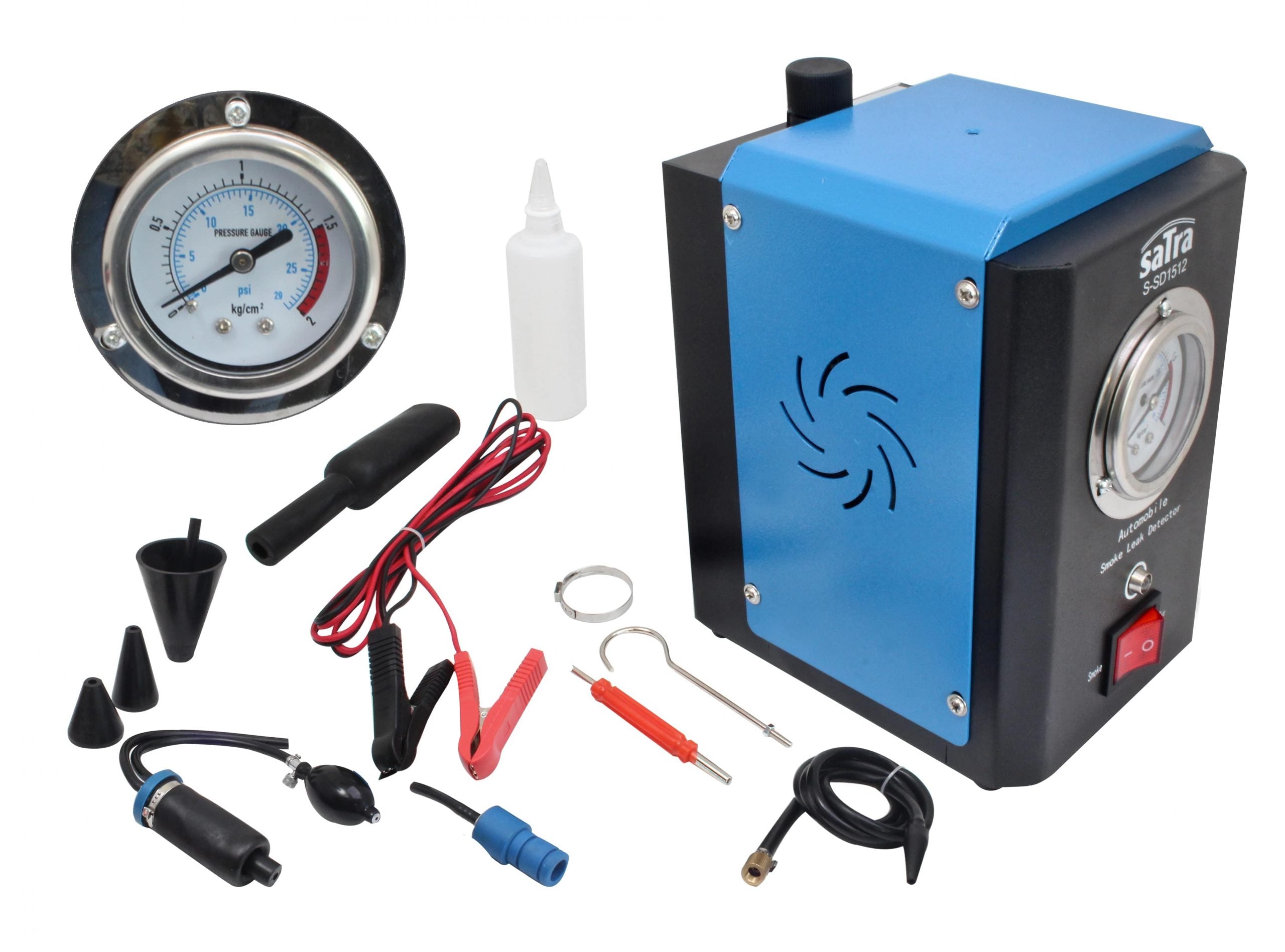 Generatore di fumo , tester di tenuta per rilevamento perdite circuiti auto , rilevatore di perdite fumo per auto con accessori Asta