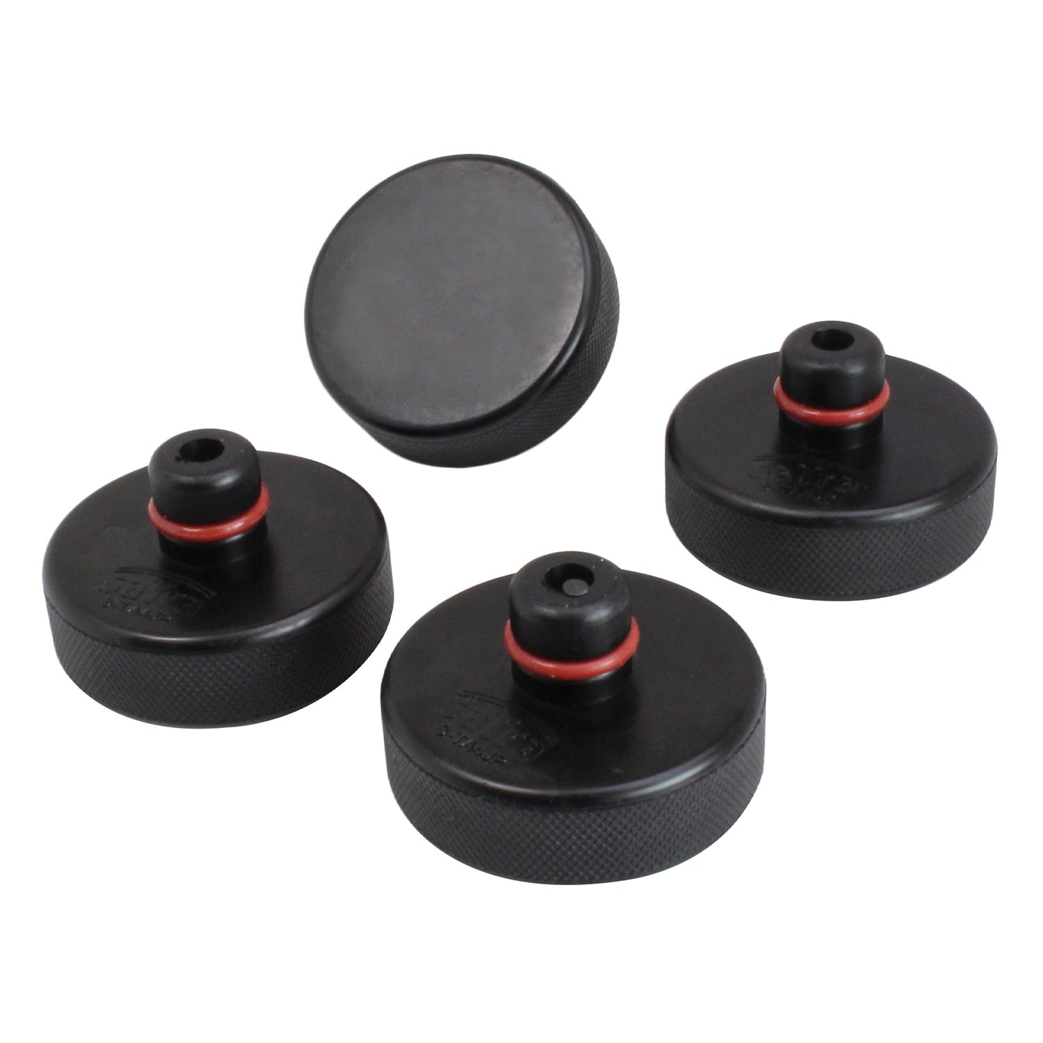 Set di tampone in gomma per cric compatibili con Tesla model 3 / S/X/Y, 4 tampone sollevamento con scatola di immagazzinaggio, accessori per veicoli Tesla, 78 mm
