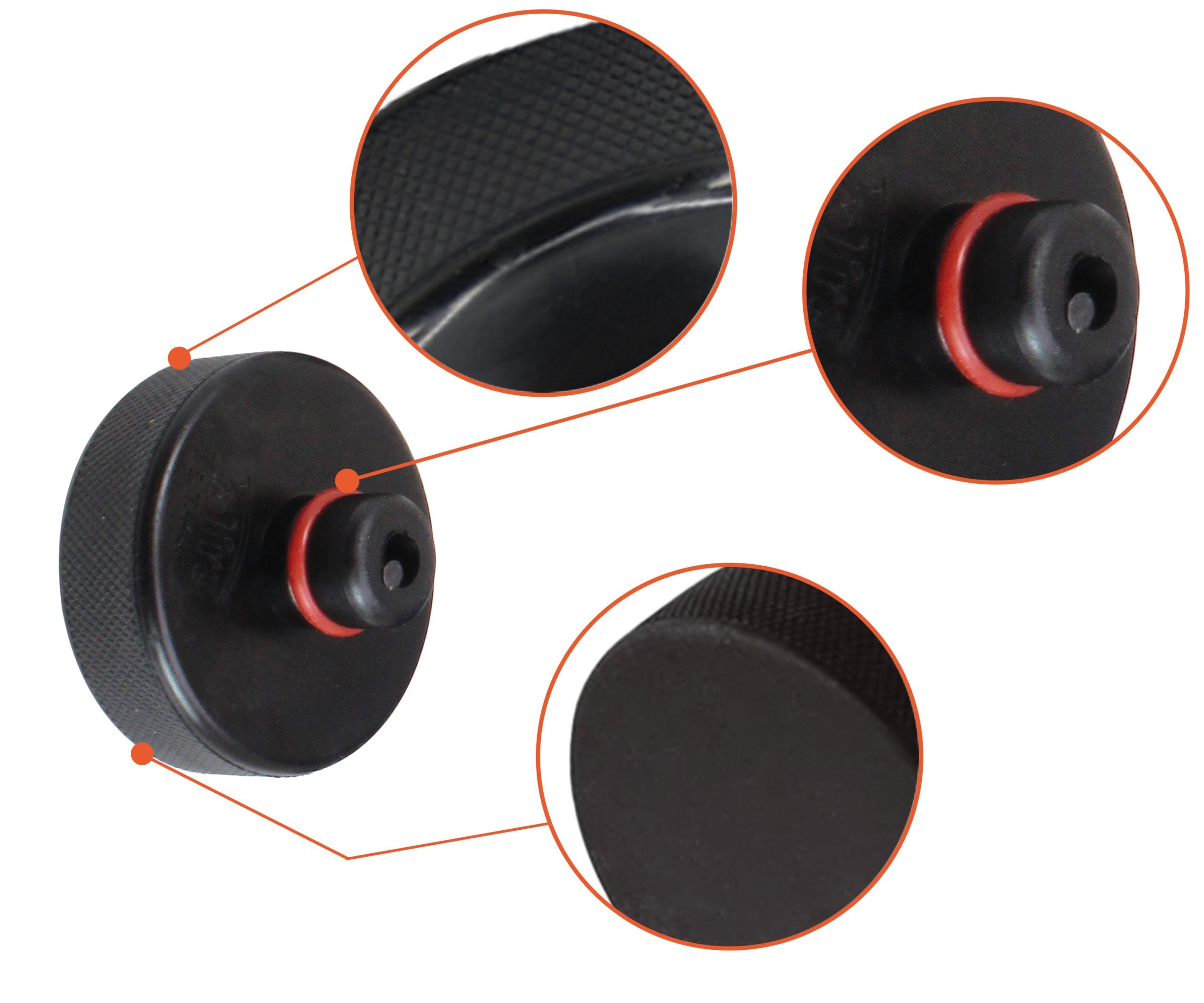 Set di tampone in gomma per cric compatibili con Tesla model 3 / S/X/Y, 4 tampone sollevamento con scatola di immagazzinaggio, accessori per veicoli Tesla, 78 mm