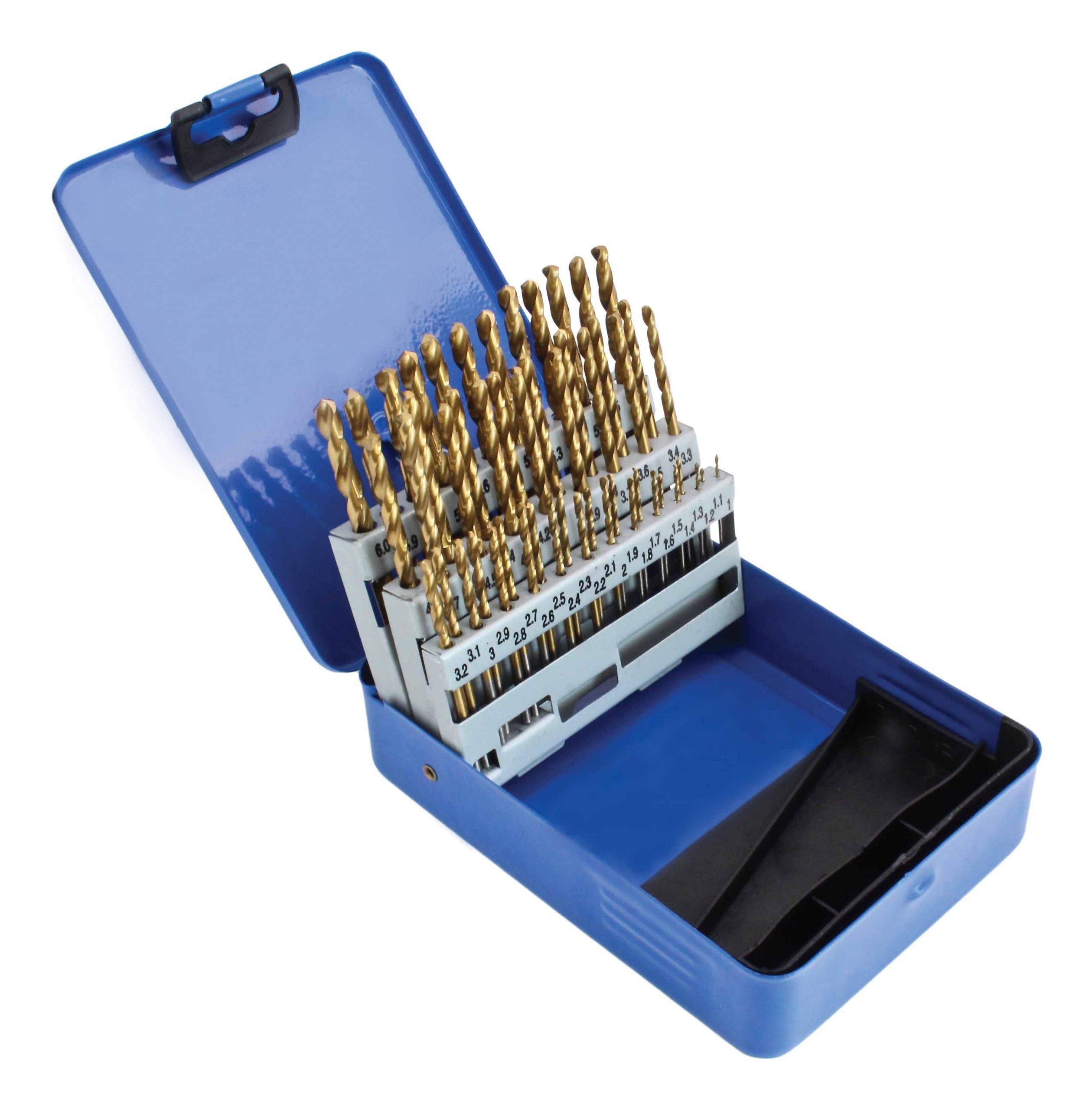 Set di punte trapano per forare metallo duro, professionali, cobalto HSS 1,0–6,0 mm 51 pezzi
