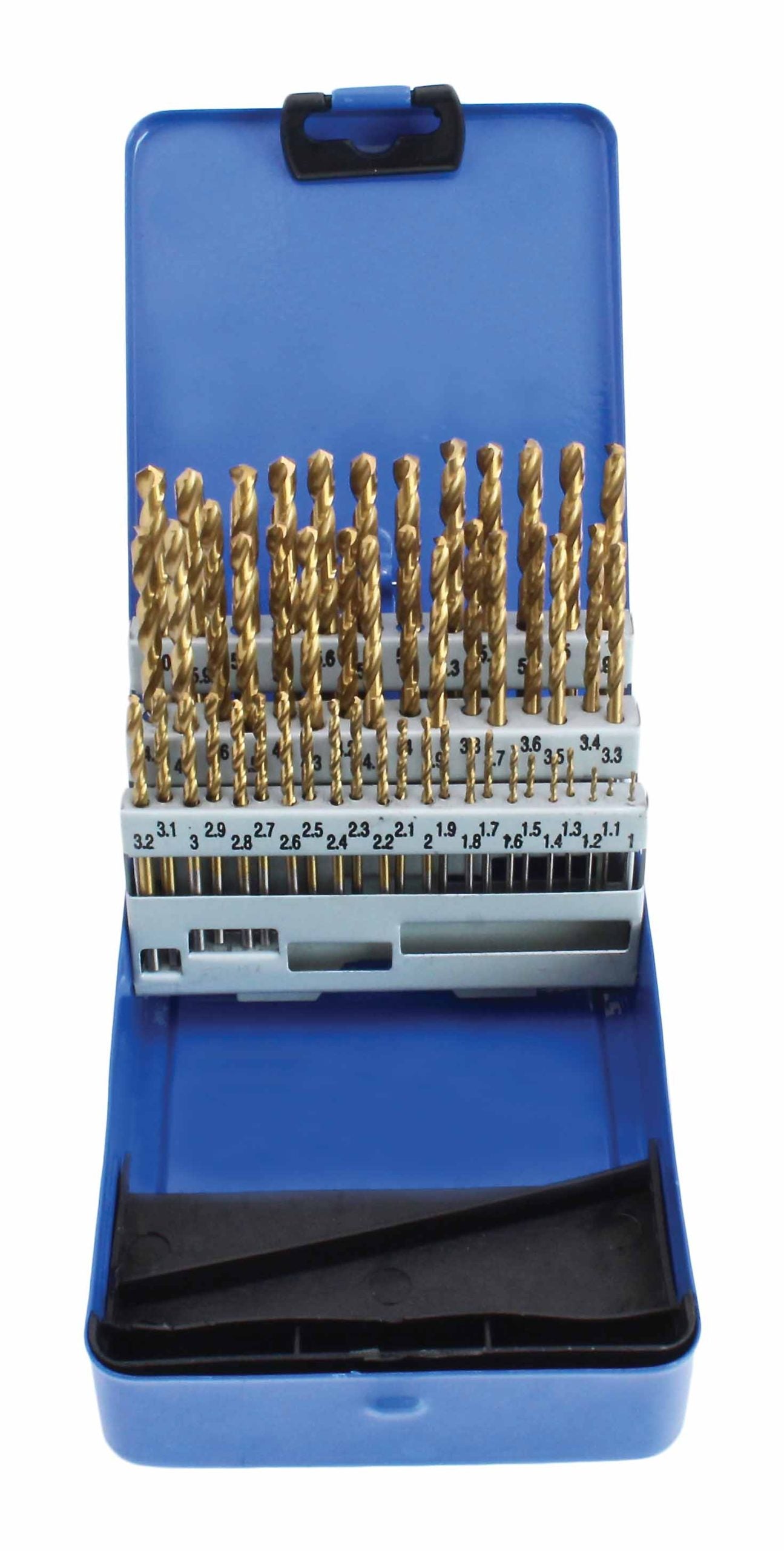 Set di punte trapano per forare metallo duro, professionali, cobalto HSS 1,0–6,0 mm 51 pezzi
