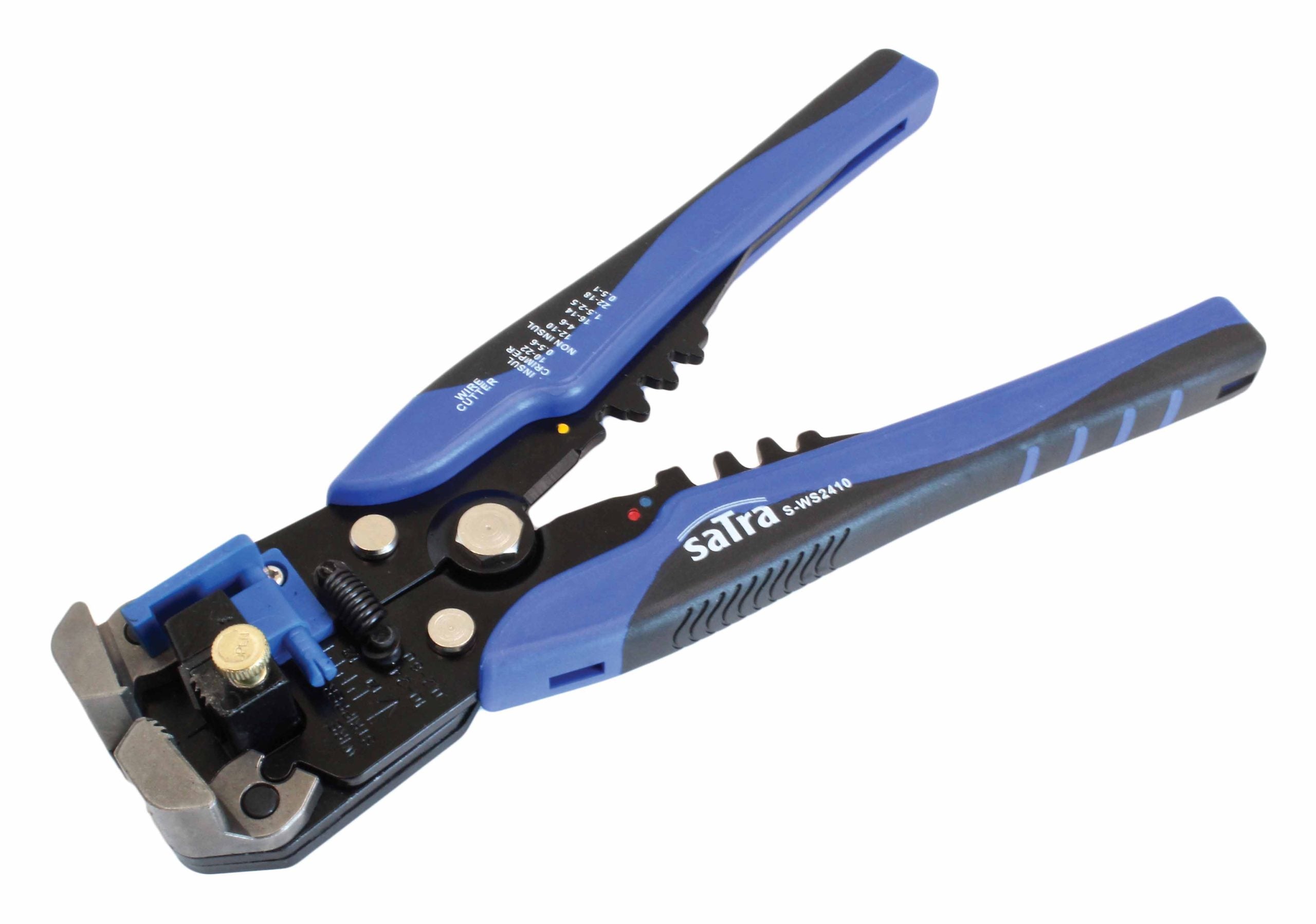 Pinza automatica per crimpatura, spelatura e taglio cavi elettrici 0,2–6,0 mm Satra