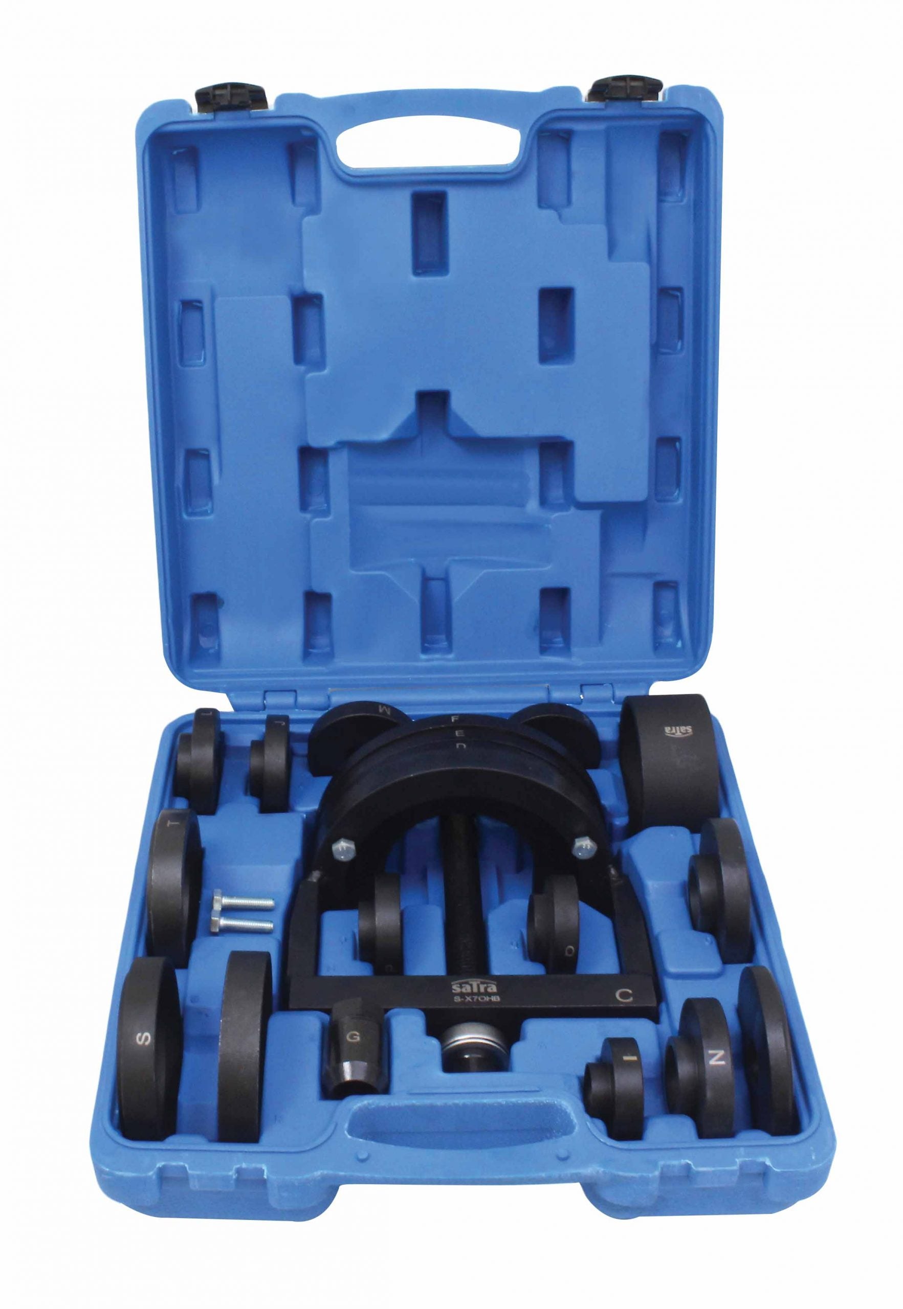 Estrattori set per montaggio smontaggio-estrazione installazione cuscinetti ruota, boccole auto e mozzi ruota, Satra