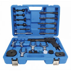 Kit scalpello pneumatico 24 pz., con valigetta, set di utensili, con scalpelli, raccordo 1/4