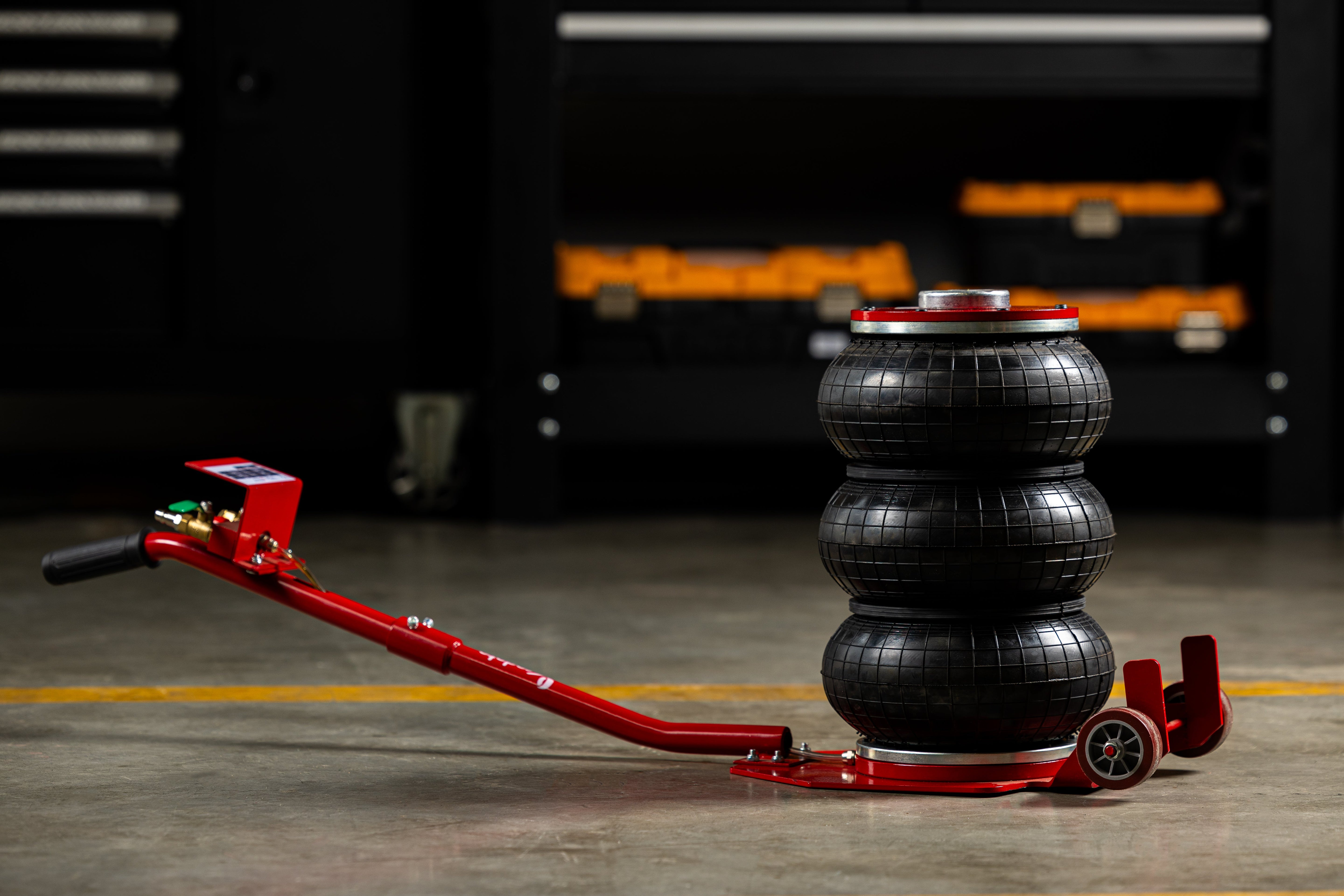 Cric ad aria compressa, 3,5 tonnellate/3500 kg, cric airbag, cric pneumatico da sollevamento pneumatico con maniglia per auto, garage, sollevamento 14–48 cm Redats Polonia
