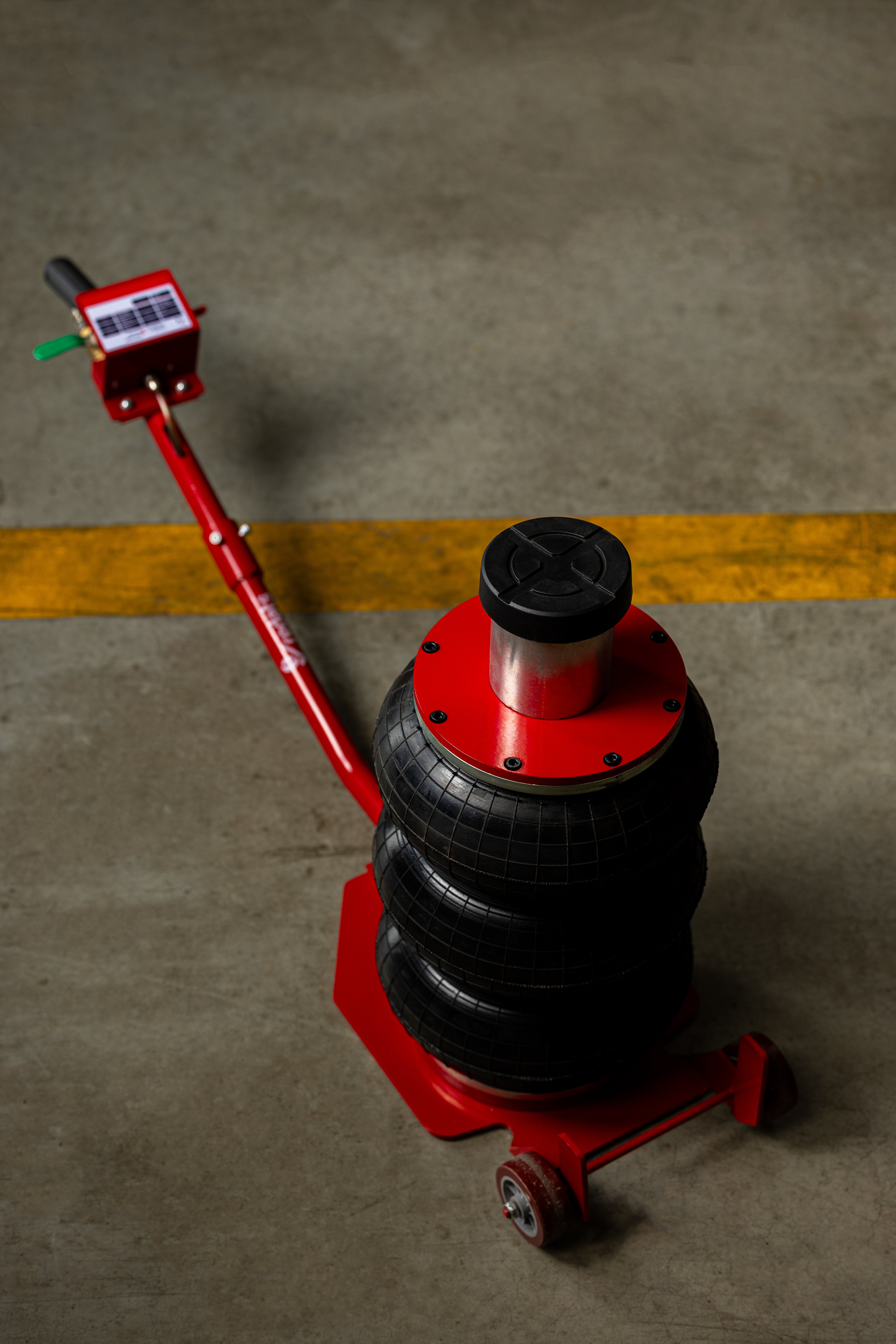 Cric ad aria compressa, 3,5 tonnellate/3500 kg, cric airbag, cric pneumatico da sollevamento pneumatico con maniglia per auto, garage, sollevamento 14–48 cm Redats Polonia