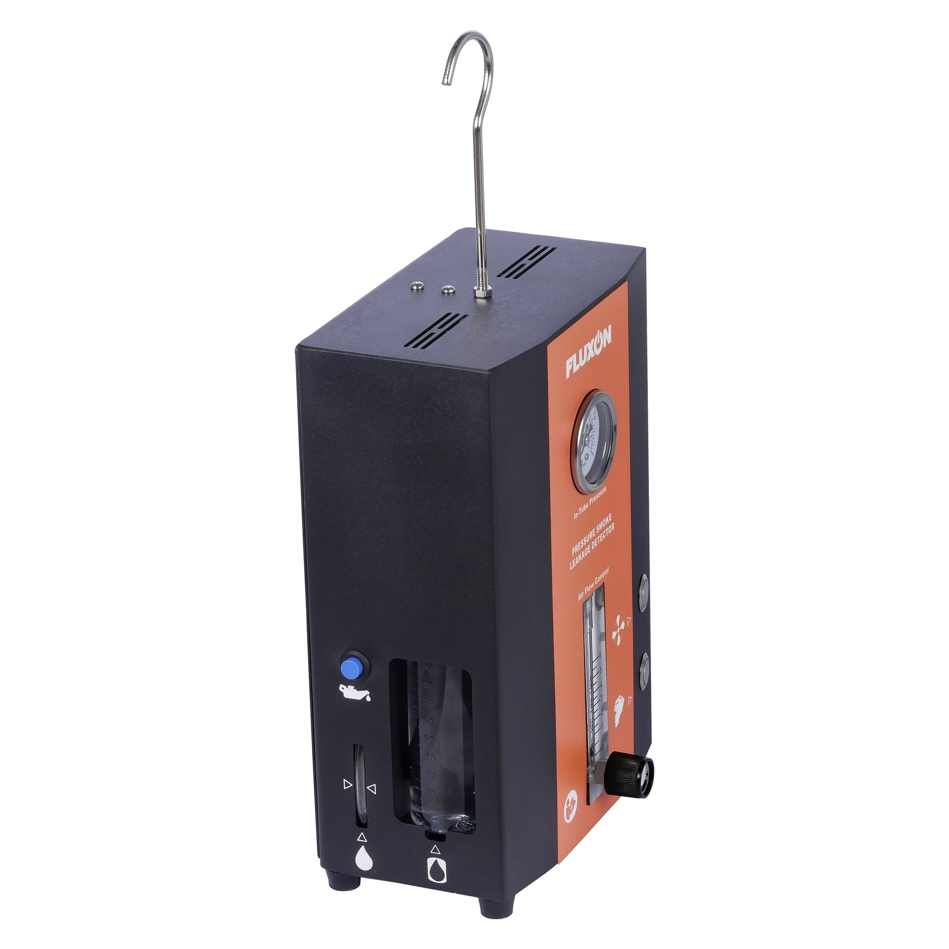 Macchina fumogena EVAP automotive pompa d'aria incorporata, generatore di fumo per individuazione perdite circuiti auto, tester di rilevamento perdite di fumo per tutte le auto dc 12v, moto, camion leggeri, barche, atv, motoslitte ect.