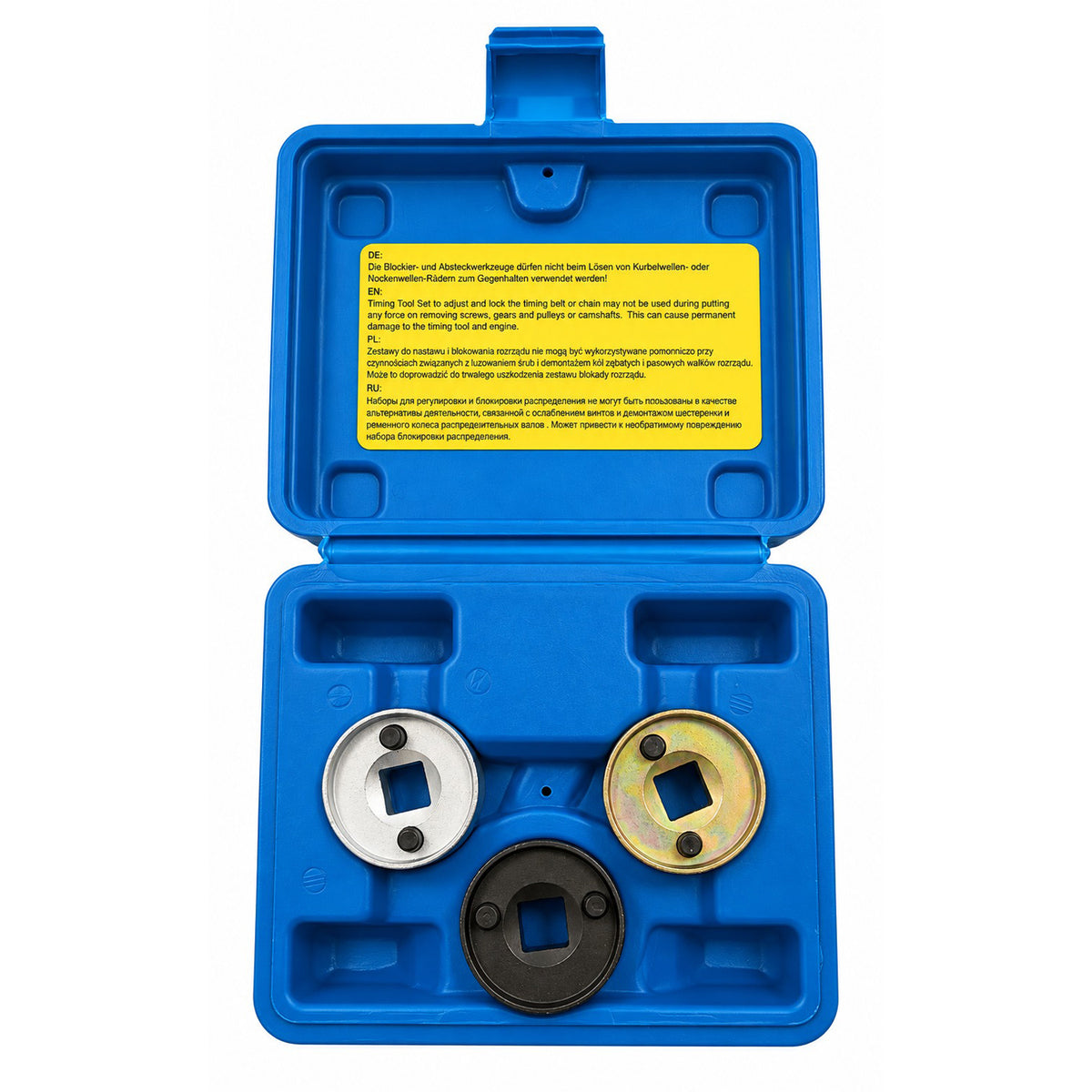 Set-kit chiavi per lo smontaggio e allineamento della valvola di regolazione dell'albero a camme motori VAG