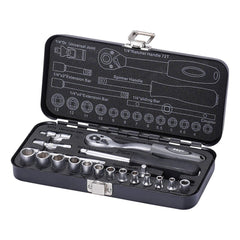 Set cricchetto chiave con bussole, set di chiavi a bussola con cricchetto da 1/4