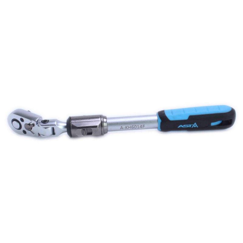 Cricchetto telescopico da 1/4", in acciaio Cr-Mo, chiave a cricco telescopica con 60 denti, testa snodata