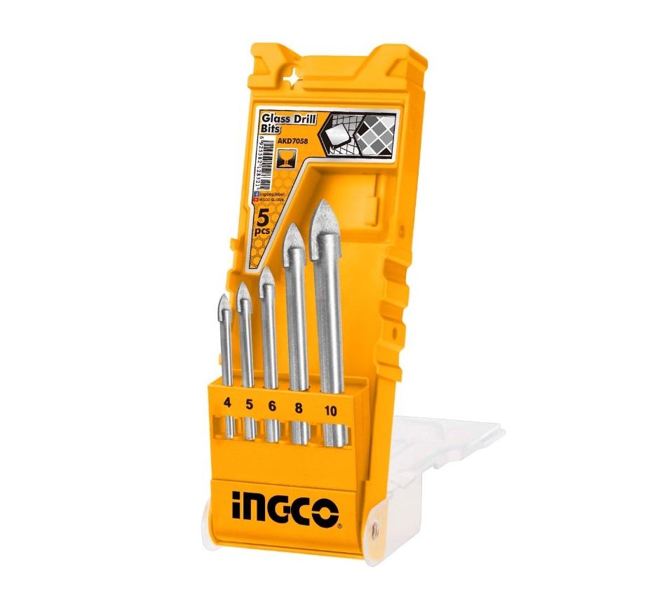 Set di 5 punte per piastrelle semi dure, piastrelle morbide, professional accessorio trapano, trapano/avvitatori rotanti, Ingco