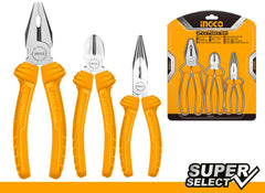 Pinze con tronchese, 3 pezzi, Ingco Super Select