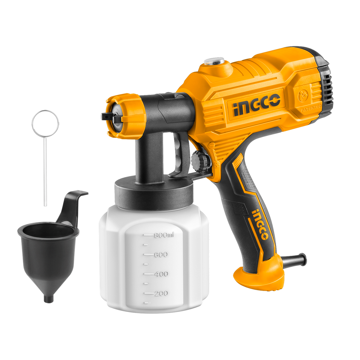 Pistola elettrica per verniciatura con serbatoio 800 ml 450w ,aerografo elettrico Ingco