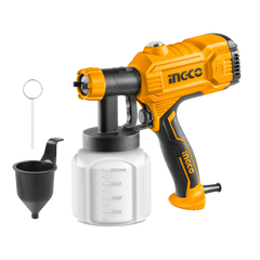 Pistola elettrica per verniciatura con serbatoio 800 ml 450w ,aerografo elettrico Ingco