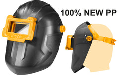 Casco per saldatore anti-cook per saldatura con oscuramento solare e visiera retrattile, maschera saldatura, casco per saldatura, Ingco
