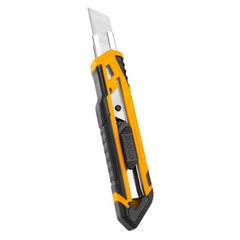 Taglierino-cutter retrattile con impugnatura in gomma, Ingco